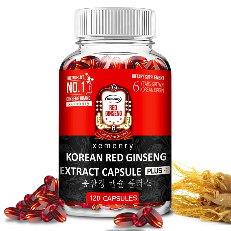Korean Red Ginseng Supplement - High Potency for Energy, Focus, Performance…