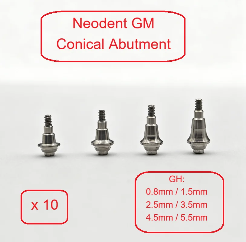 10pcs Compatible Neodent GM Multi Unit Straight Abutment 115.243 115.244 GM…