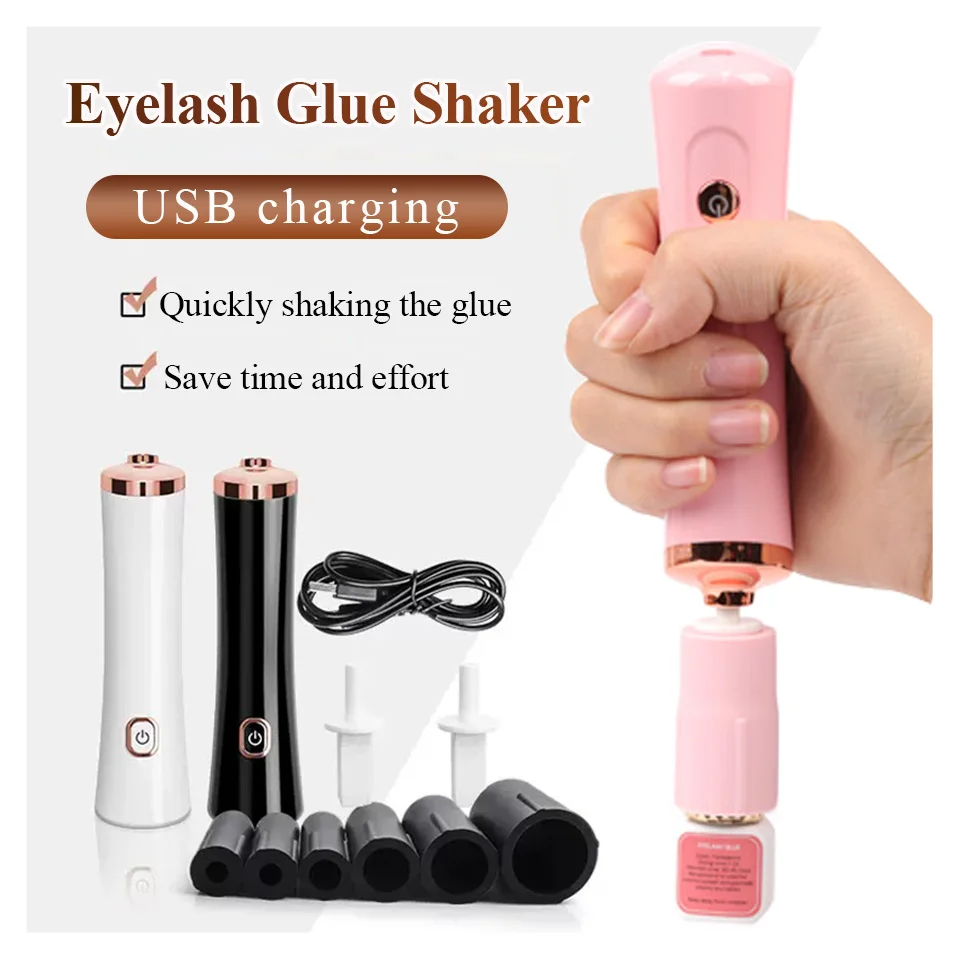 Portable Eyelash Glue Shaker USB Electric Wake-up Device for Nail Polish…