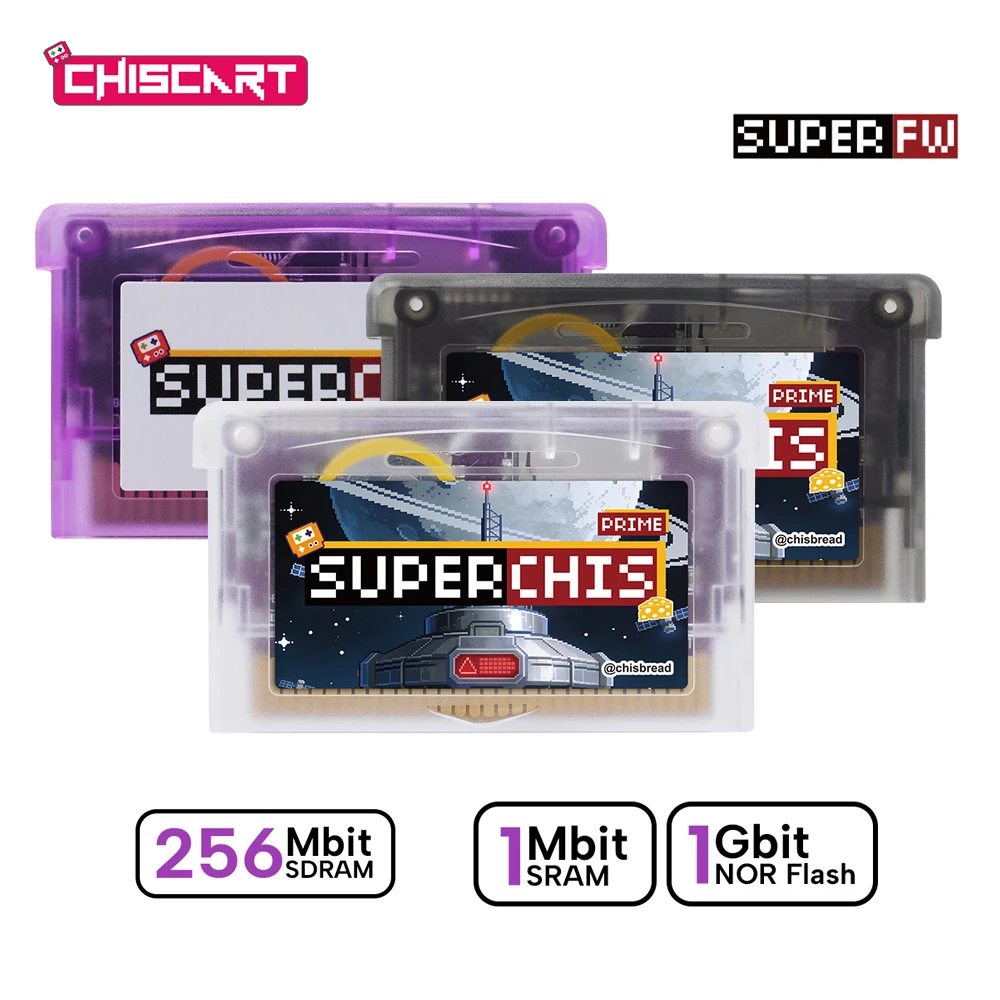 Chiscart SuperChis Prime Game Reader Cart for Nintendo GBA/NDS/GBA SP/GB…