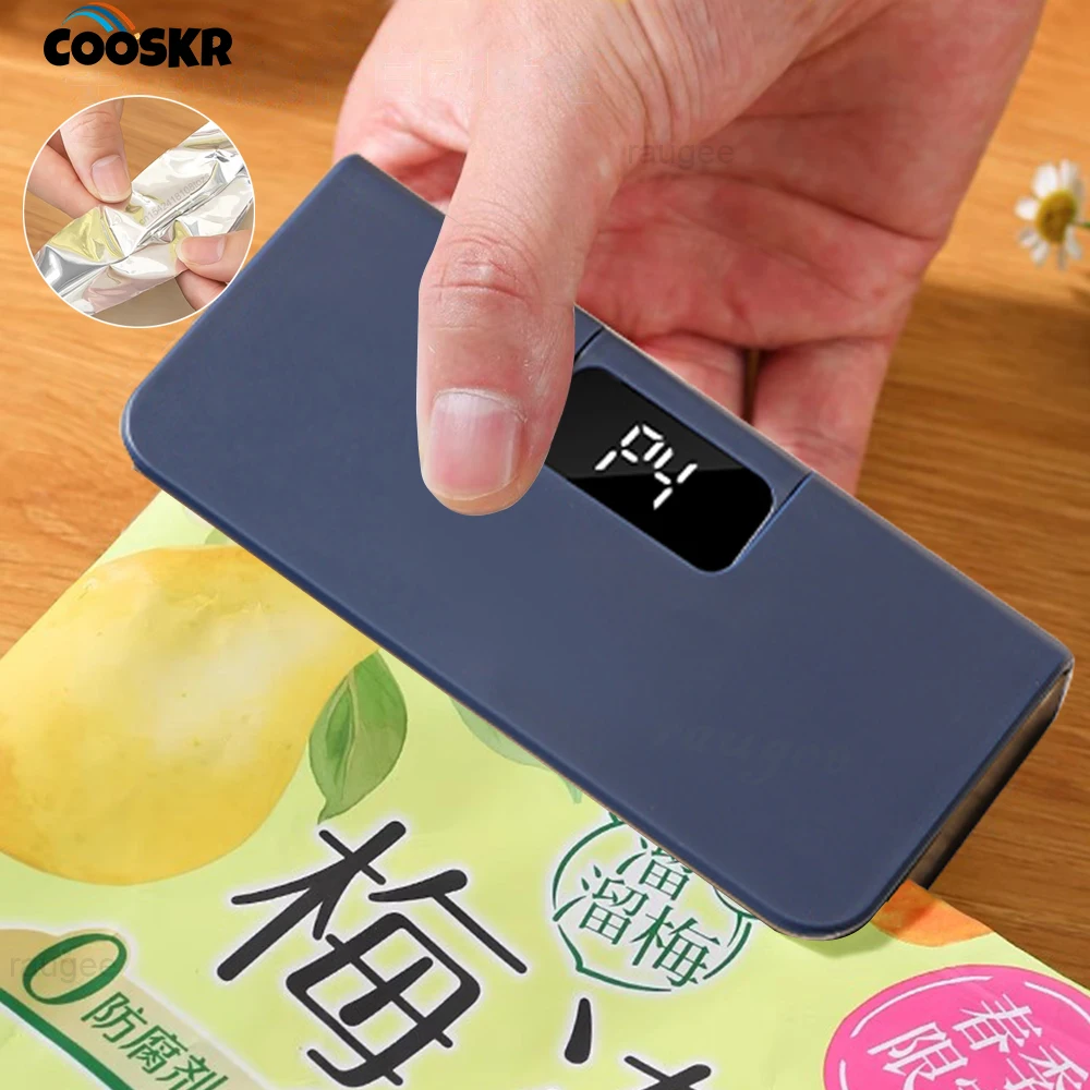 Mini Heat Sealer Plastic Bag Heat Sealing Machine Rechargable Plastic Storage…