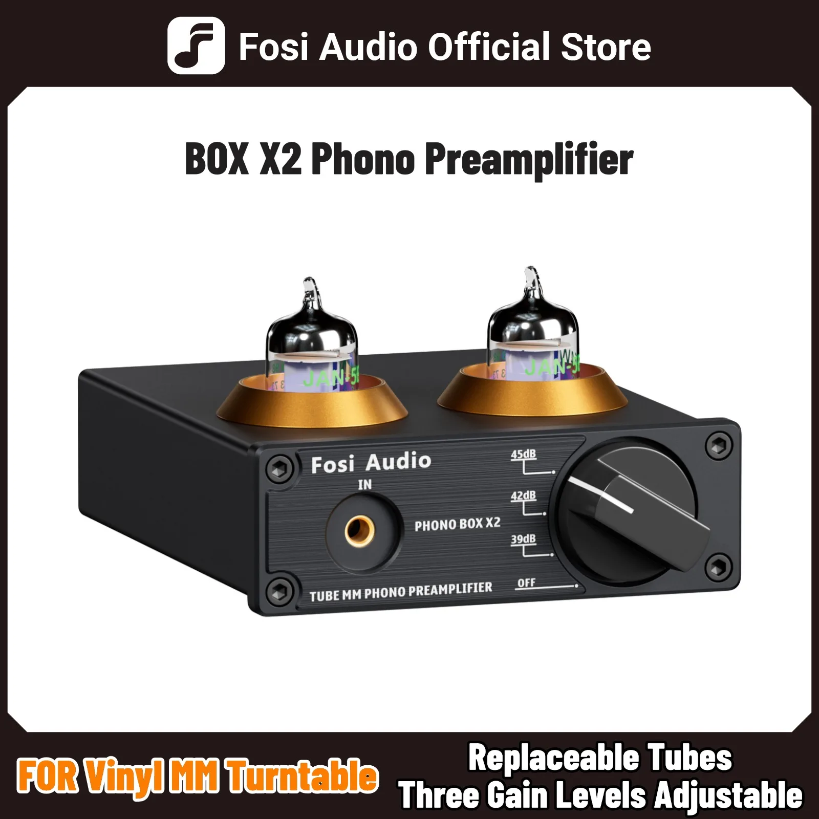 Fosi Audio Phono Preamp for Turntable Phonograph Preamplifier Mini Stereo…