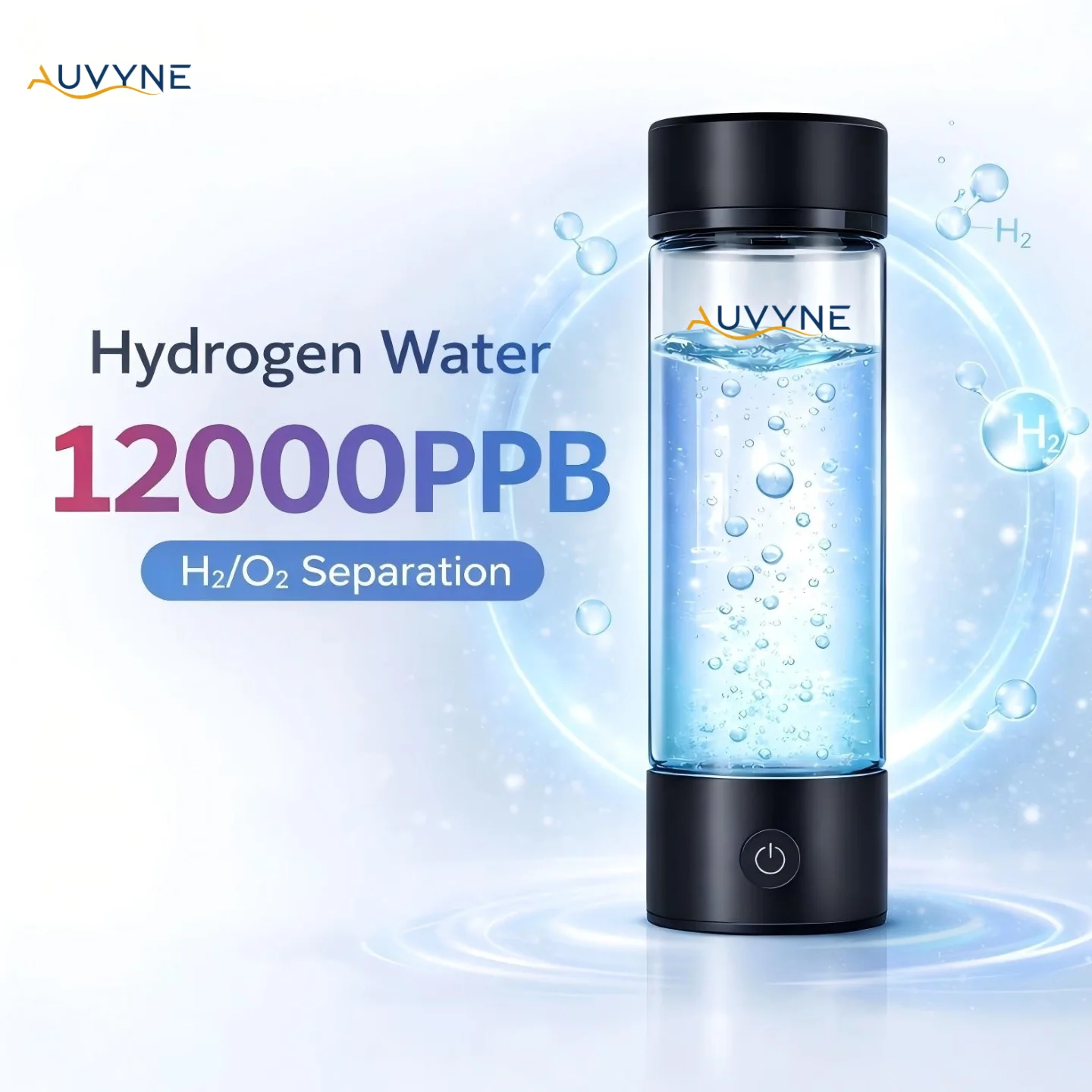 Portable Hydrogen Water Generator Bottle Rechargeable Electric Alkaline Water…