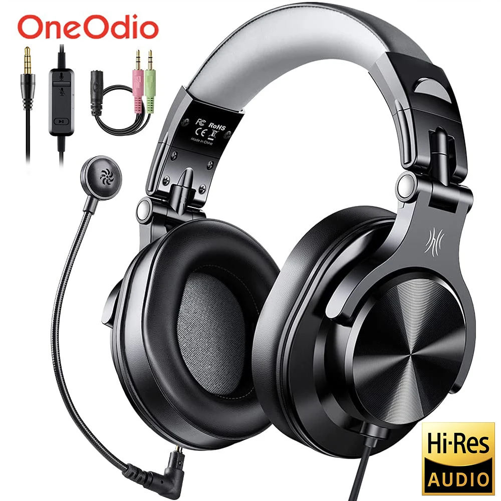 Oneodio A71D Wired Gaming Headset Gamer over Ear Hi-Res Audio Headphones with…