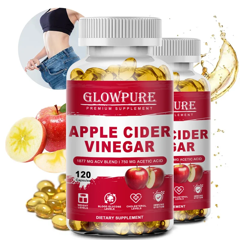 Apple Cider Vinegar Capsules Detox for Bloating and Constipation Slimming Fat…