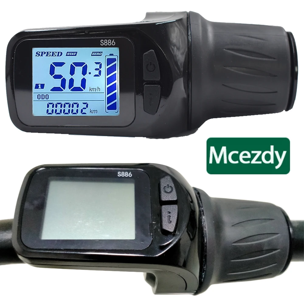 UART2 E-bike LCD S886 Electric Bicycle Cycle Wired Speedometer Bicycle…