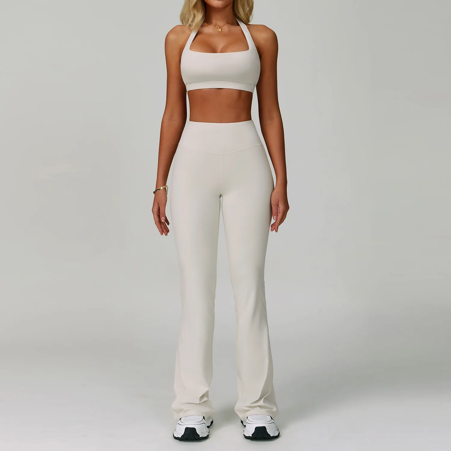 Women Tracksuit Yoga Set 2 Piece Gym Clothes Seamless Sportswear Workout…