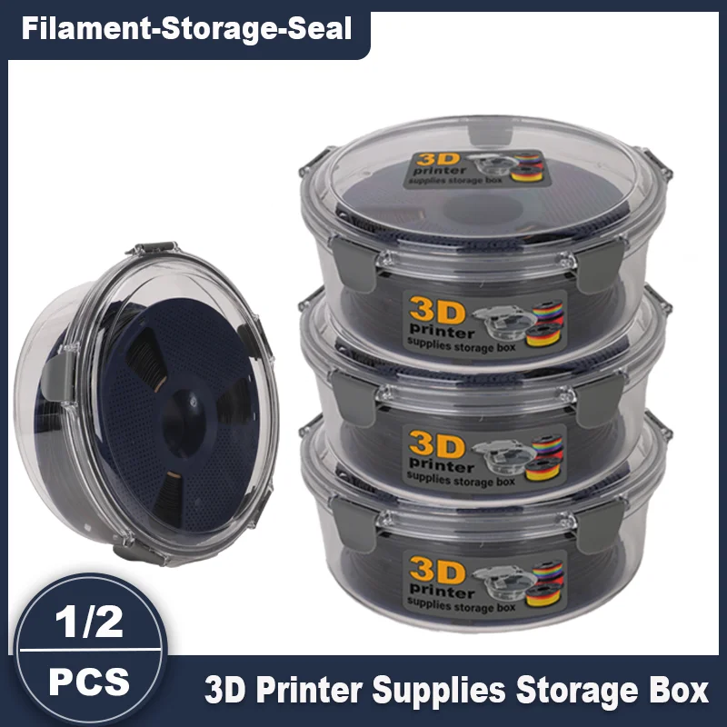 3D Printer Filament Storage Box Moisture-Proof Sealed Dry Box for PLA PETG…