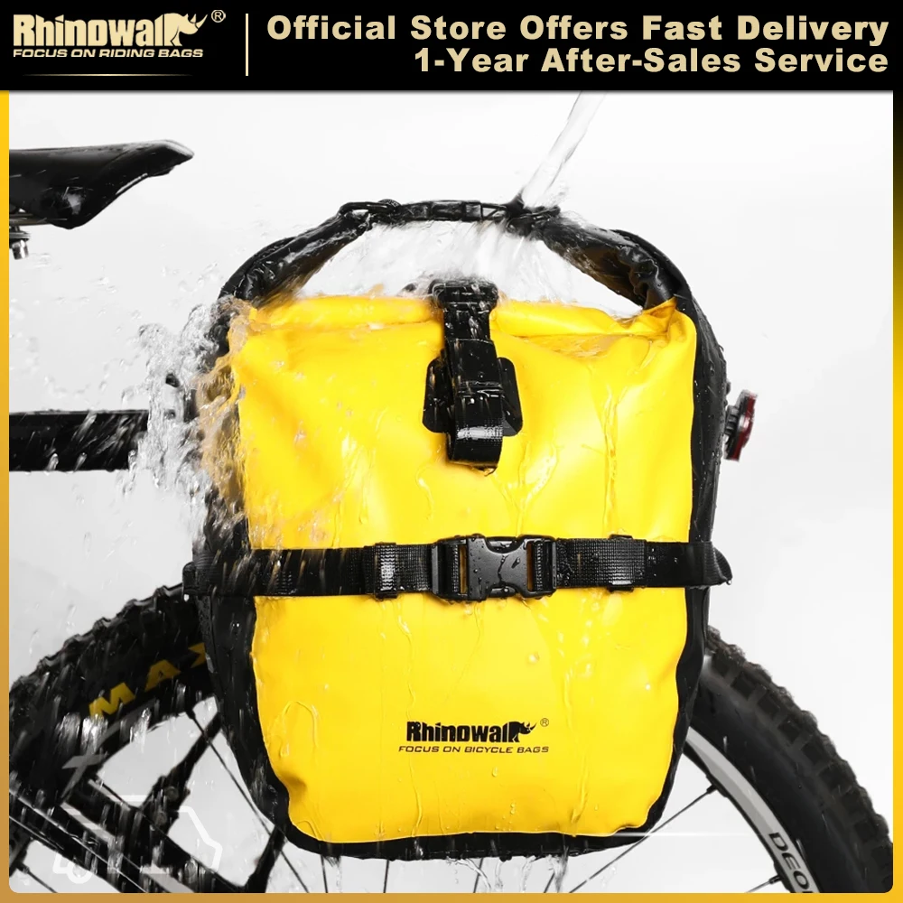 Rhinowalk 20L Bicycle Pannier Bag Bike Waterproof Portable Bike Bag Big…