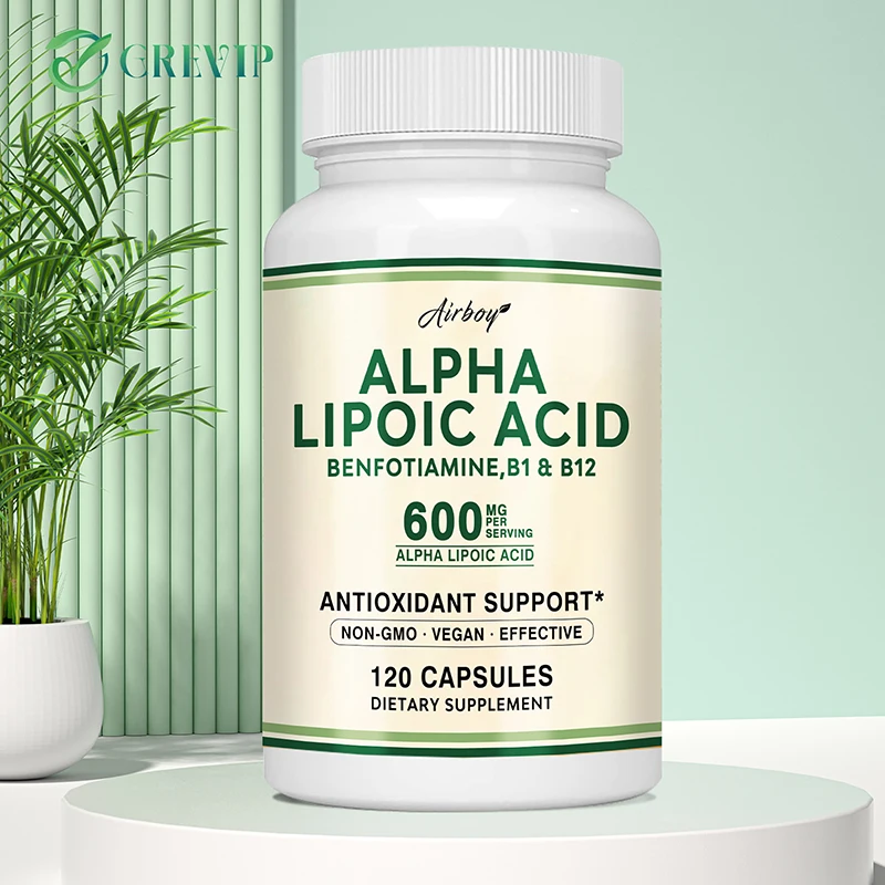 Alpha Lipoic Acid Capsules - Promotes Nervous System Health, Blood…