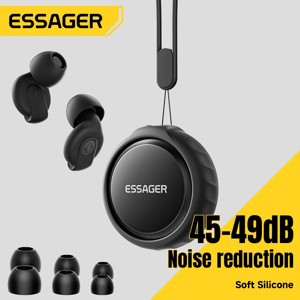 Essager Noise-canceling Sleep Earplugs 45-49dB Anti-Noise Hearing Protection…
