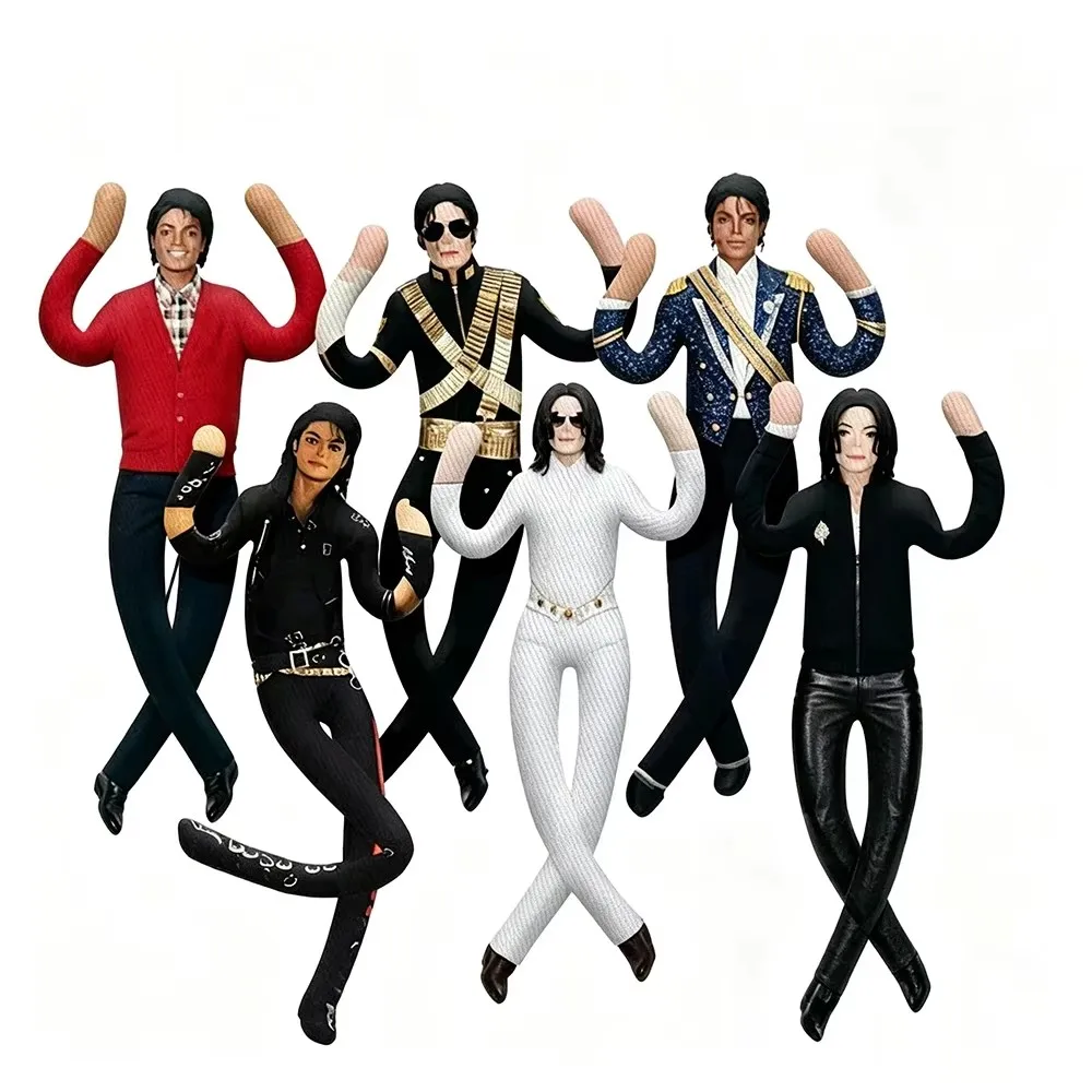 New Style Michael Jackson Cosplay Prop Doll Plush Stuffed Figure Dolls Room…
