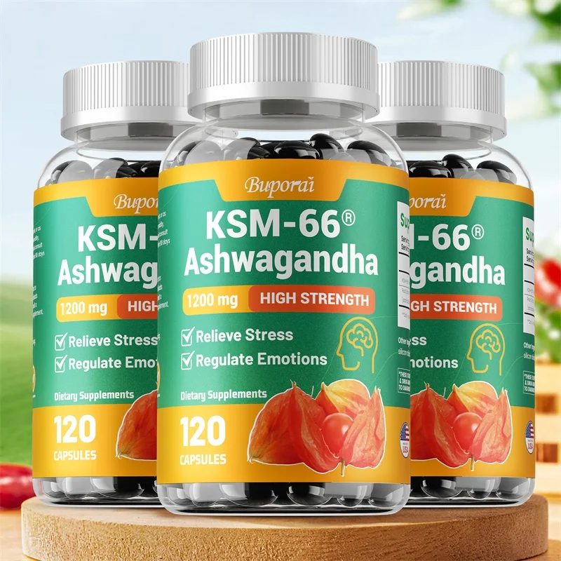 KSM-66 Ashwagandha Extracts Capsules - Relieve Stress and Mood, Promote Sleep…
