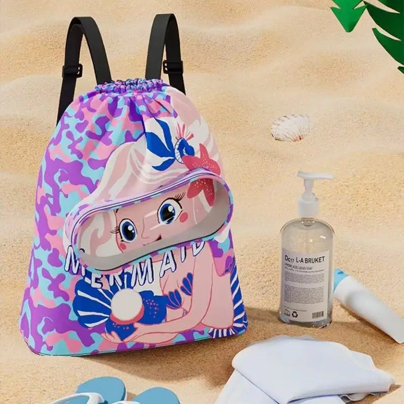 Portable Kids Swimming Bag Waterproof Dry Wet Separation Backpack with…