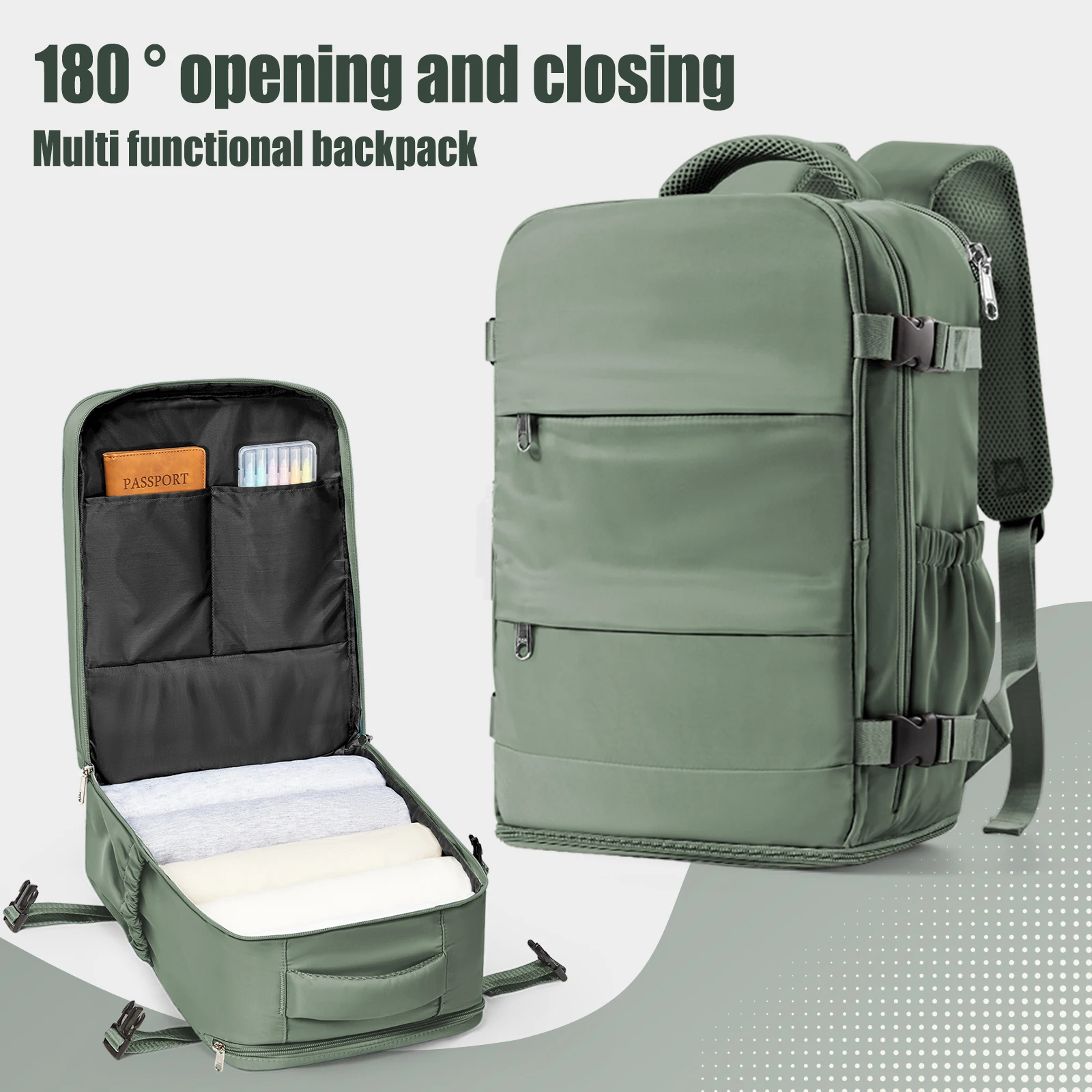 Ryanair Backpack 40x30x20 Cabin Bag Travel Backpack for Men Women Hand…