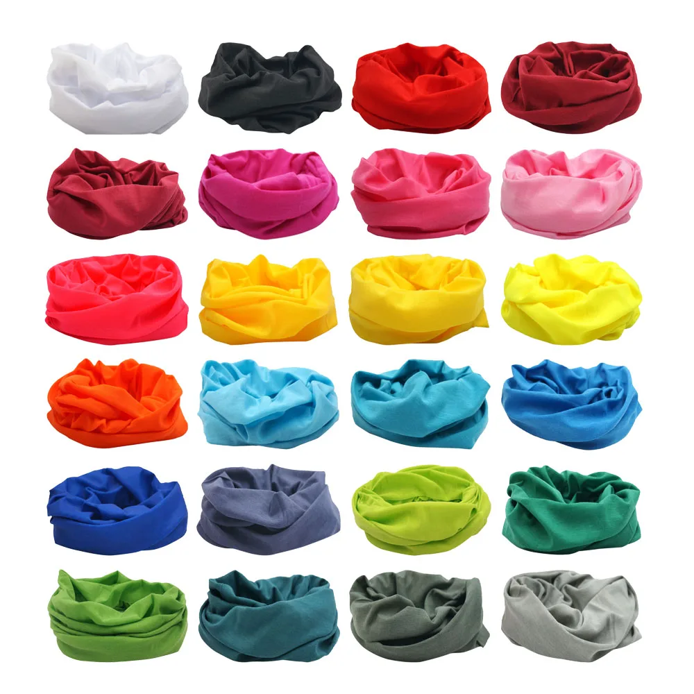 Dyeing Color Neck Gaiter Men Women Plain Bandana Multifunctional Headscarf…