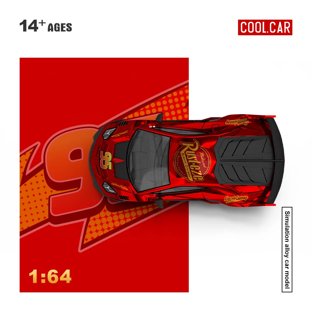 Cool Car 1:64 GT EVO Lightning Metal Red Painting Simulation Alloy Car Model…