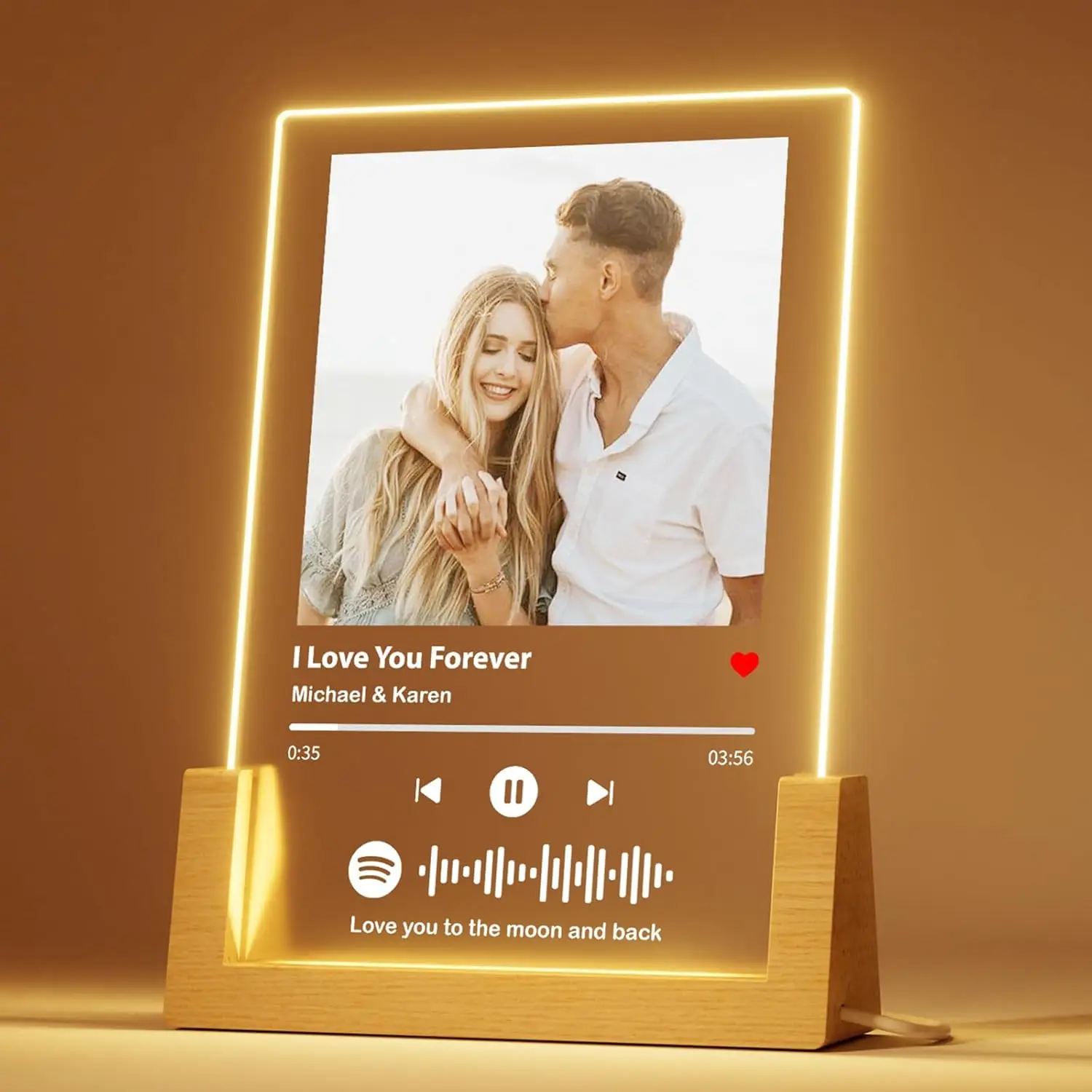 Custom Spotify Music Plaque Gifts for Anniversary Personalized Acrylic Photo…
