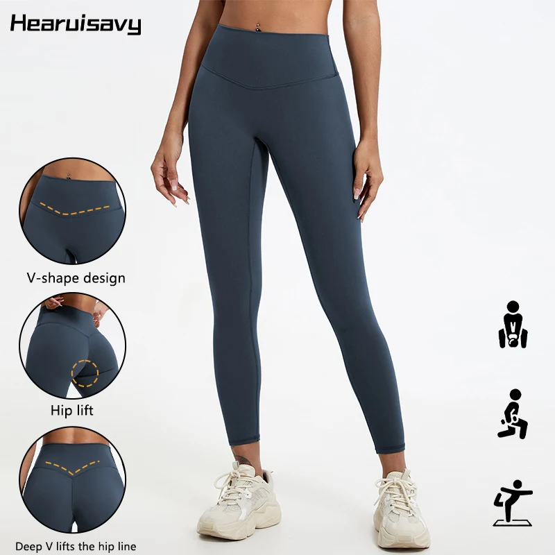 Hearuisavy Summer Soft Fabrics High Waist Leggings Gym Yoga Pants Running…