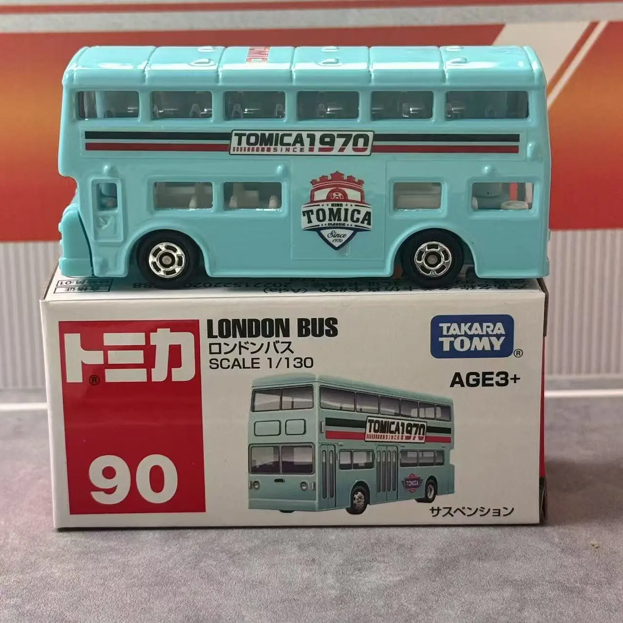 Takara Tomy Tomica Asia 120 No.90 London Double Decker Bus 1:130 Alloy…