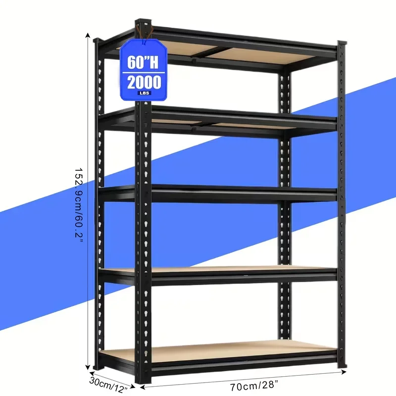72"/60"H Garage Shelving Storage Shelves，2000LBS Capacity Heavy Duty…