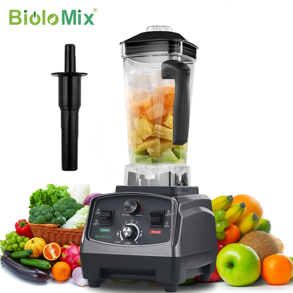 BioloMix 3HP 2200W Heavy Duty Grade Timer Blender Mixer Juicer Fruit Food…