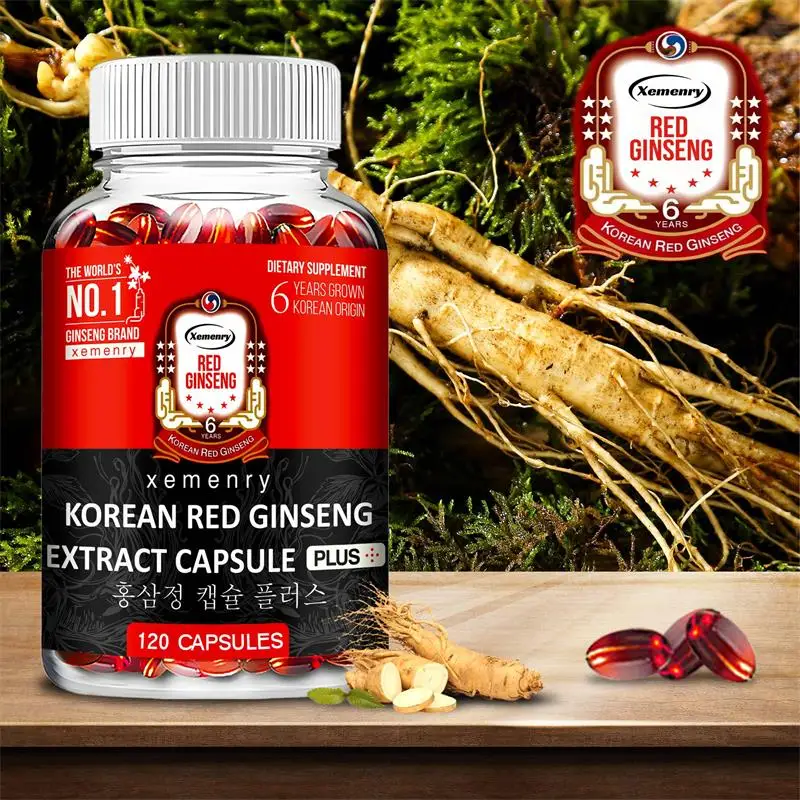 Korean Red Ginseng Supplement - Supports Overall Health, Boosts Energy…
