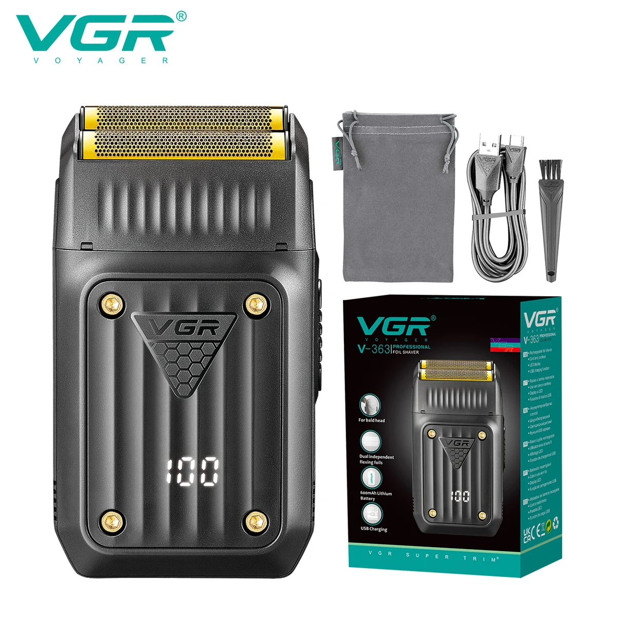 VGR 363 Razor Electric Shaver Professional Hair Trimmer Rechargeable Shaving…