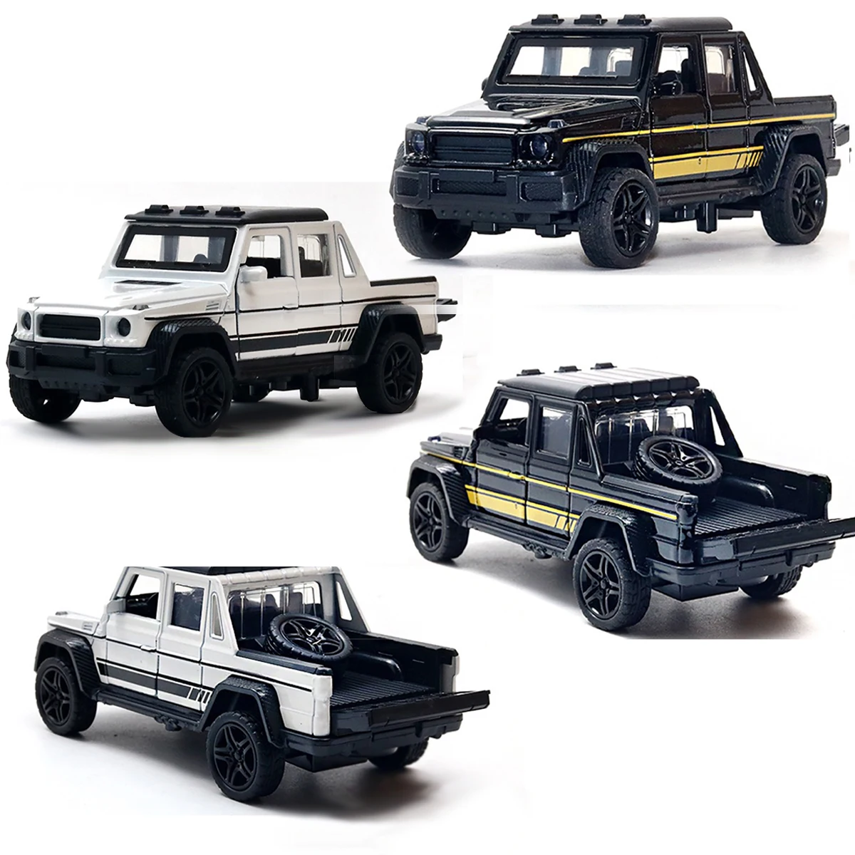 1-32 Scale Cast Realistic Alloy Toy Car Door Opens Pullback Driving Feature…