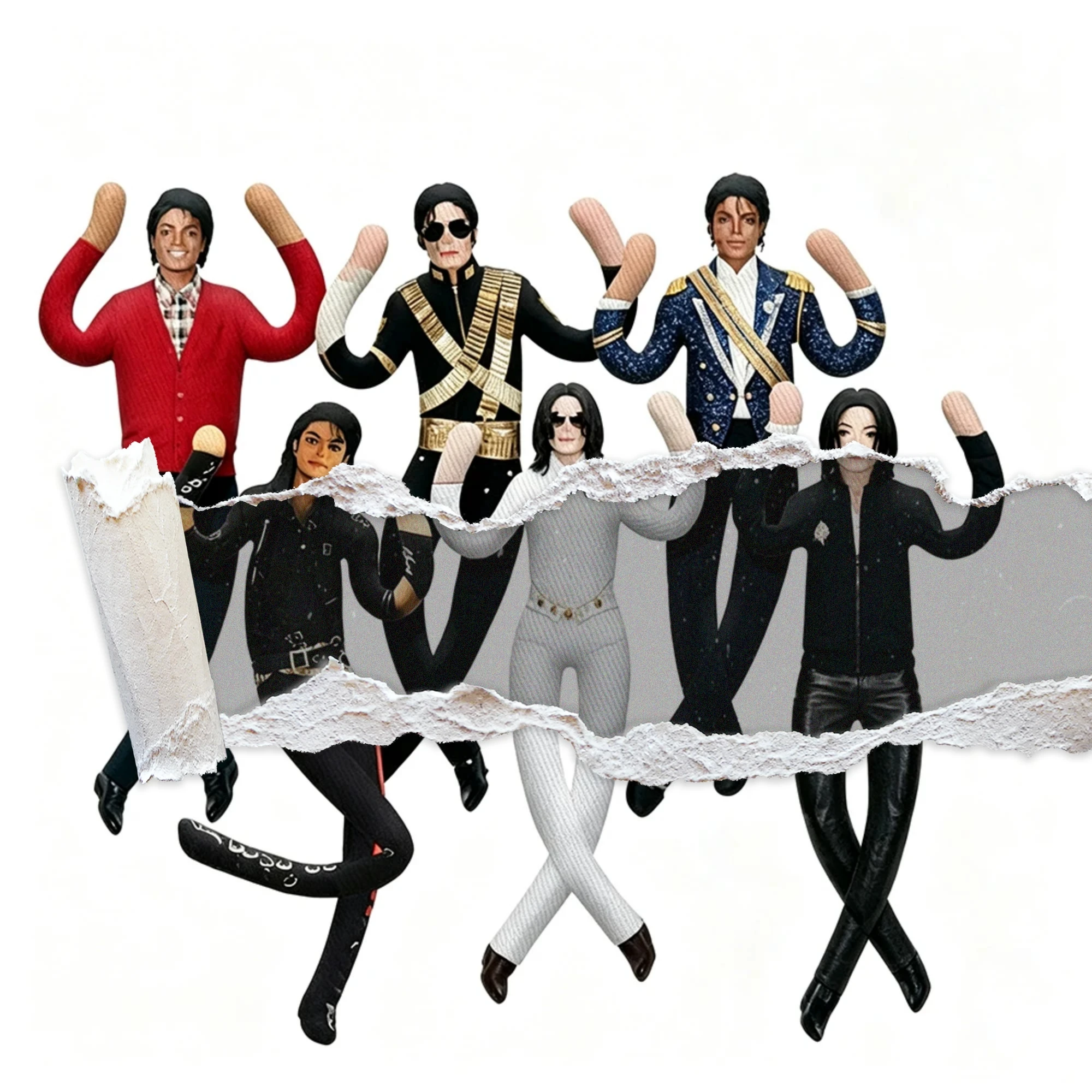 New Michael Jackson Cosplay Prop Doll Plush Stuffed Figure Joint Mobile Room…