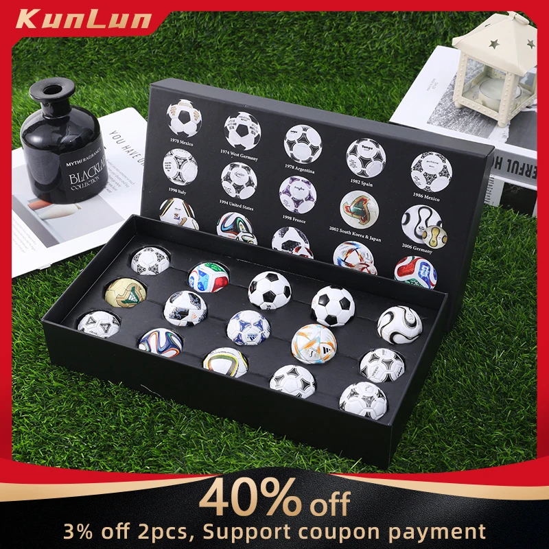 World Cup Mini Soccer Ball Set 15PCS 3.8cm Football Collectible Models Mini…