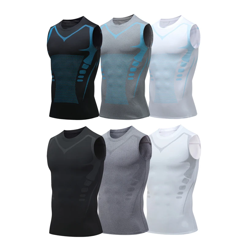 Mans Compression Tank Top Men Gym Shirt Sleeveless Quick Dry Sportswear Male…