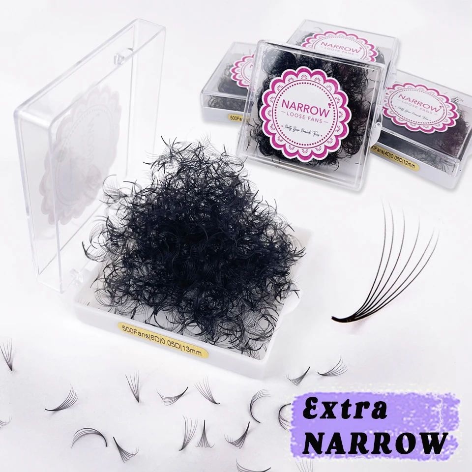 New Extra Narrow Fans 4D 5D 6D 7D 8D Pointy Base Handmade Promade Narrow Fans…