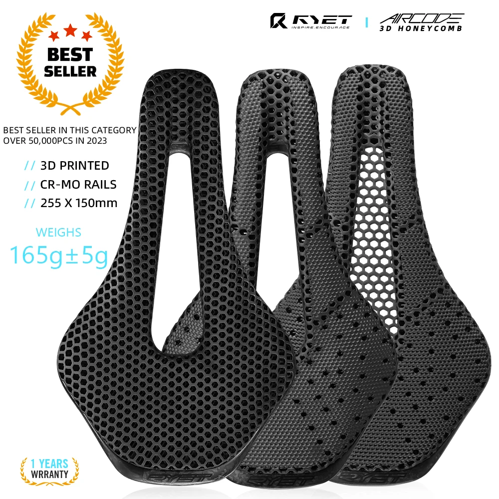 2024 RYET 3D Printed Saddle Ultralight Hollow Comfortable Full Carbon MTB…