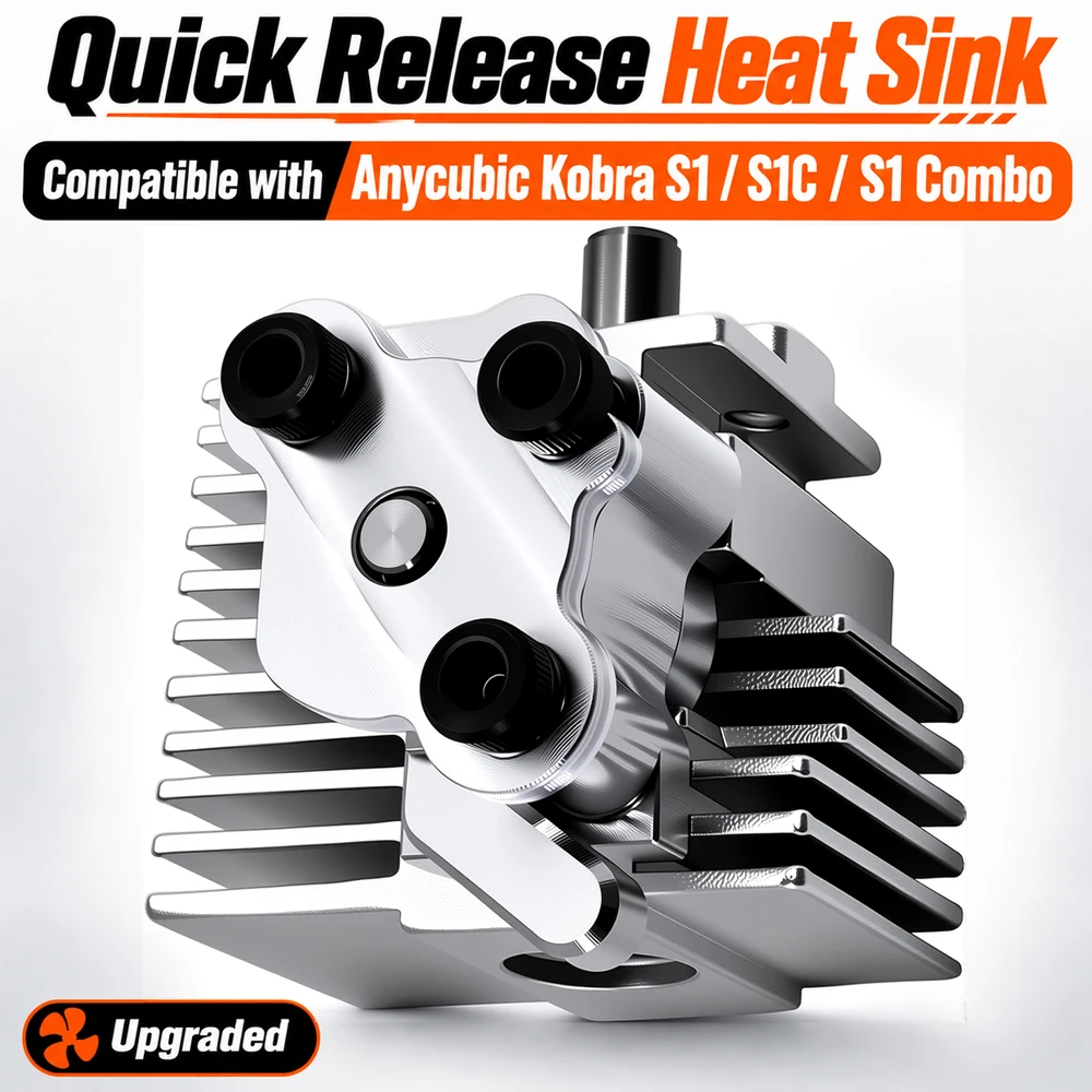 Heat Sink Replacement Compatible with Anycubic Kobra S1 S1C Combo Quick…