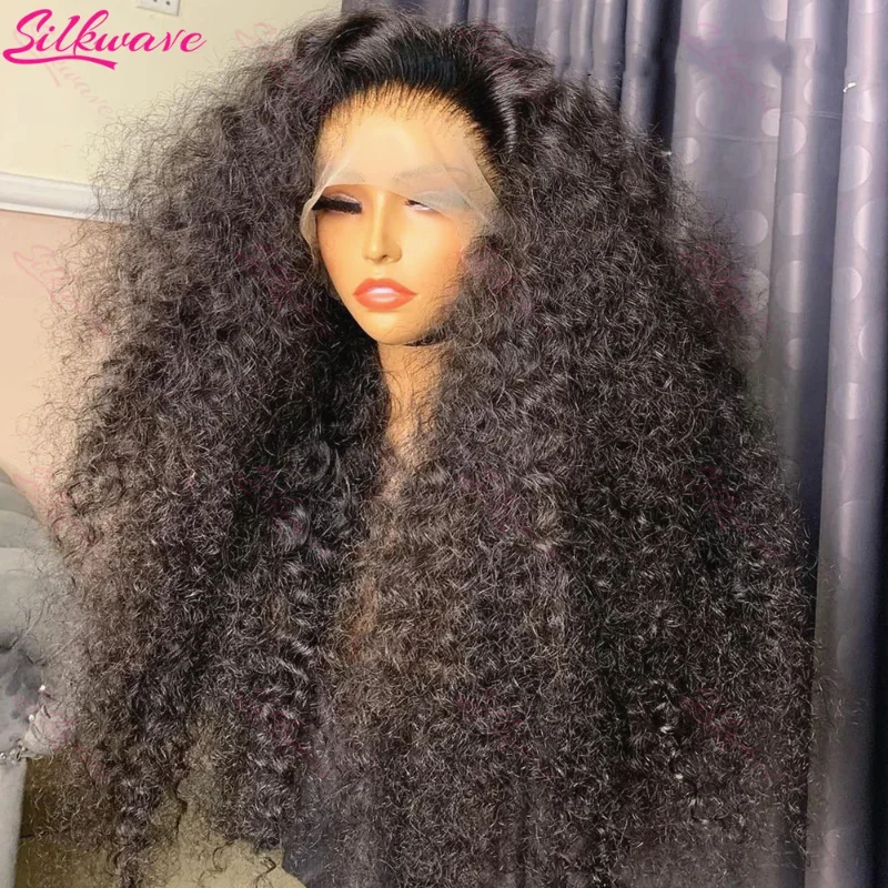 13x6 HD Lace Frontal Wig Deep Wave 250 Density Curly Human Hair Wigs…