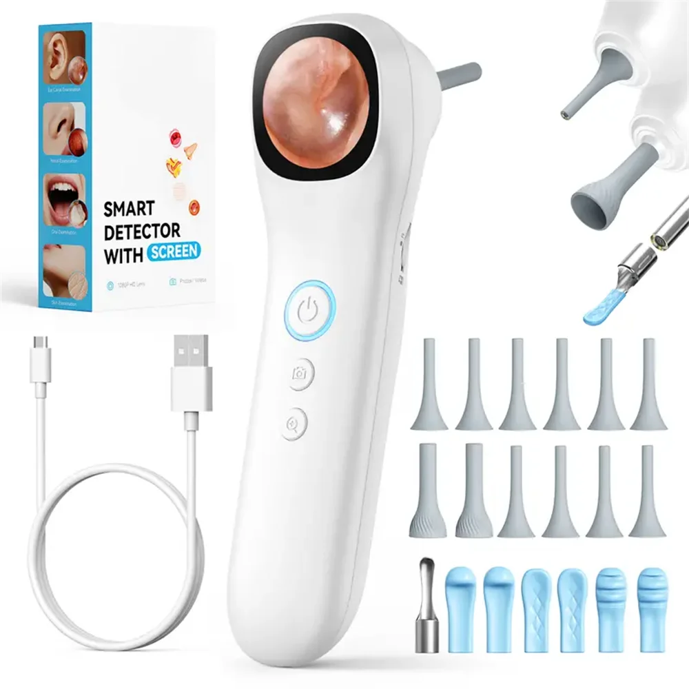 5-in-1 Smart Detector with Screen 1080P HD Ear Camera Includes Ear Pick Set…
