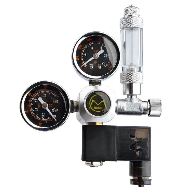 DIY Aquarium CO2 Regulator Magnetic Solenoid Kit Check Valve Fish Tank…