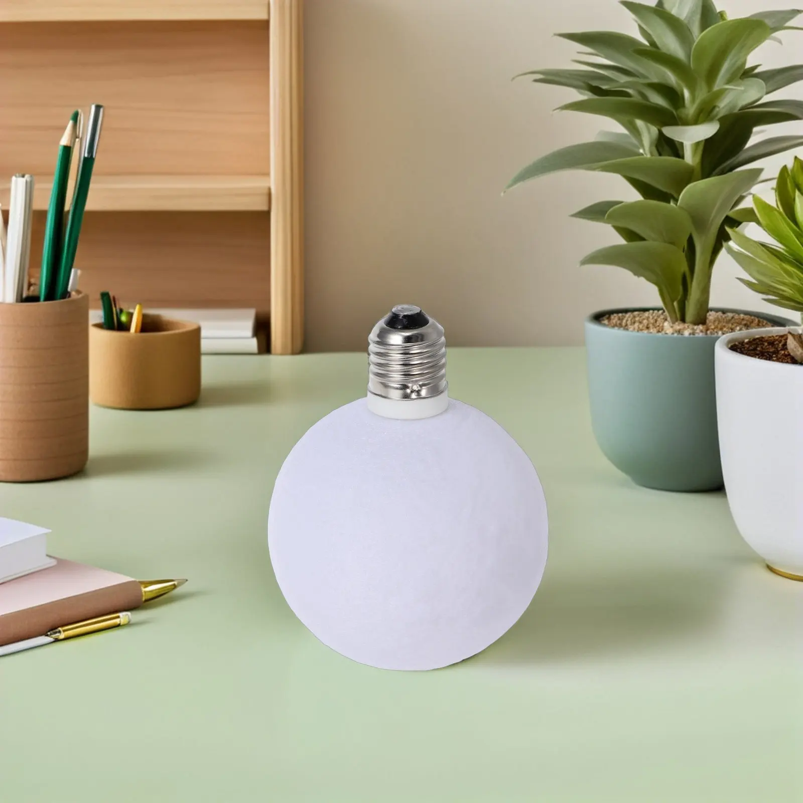 Modern Moon Shape Lamp 3D Printed Lunar Texture Light E27 Fitting 4 Inch for…