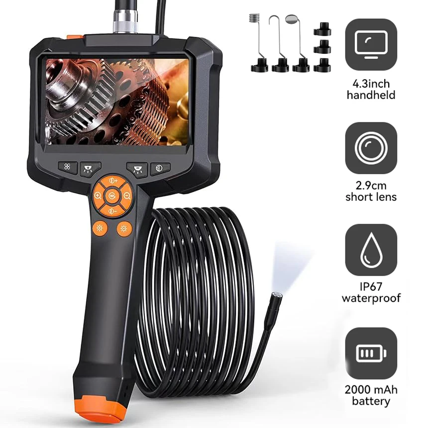 Industrial Endoscope Camera 4.3 "Single Dual Lens HD 1080P Car Inspection…