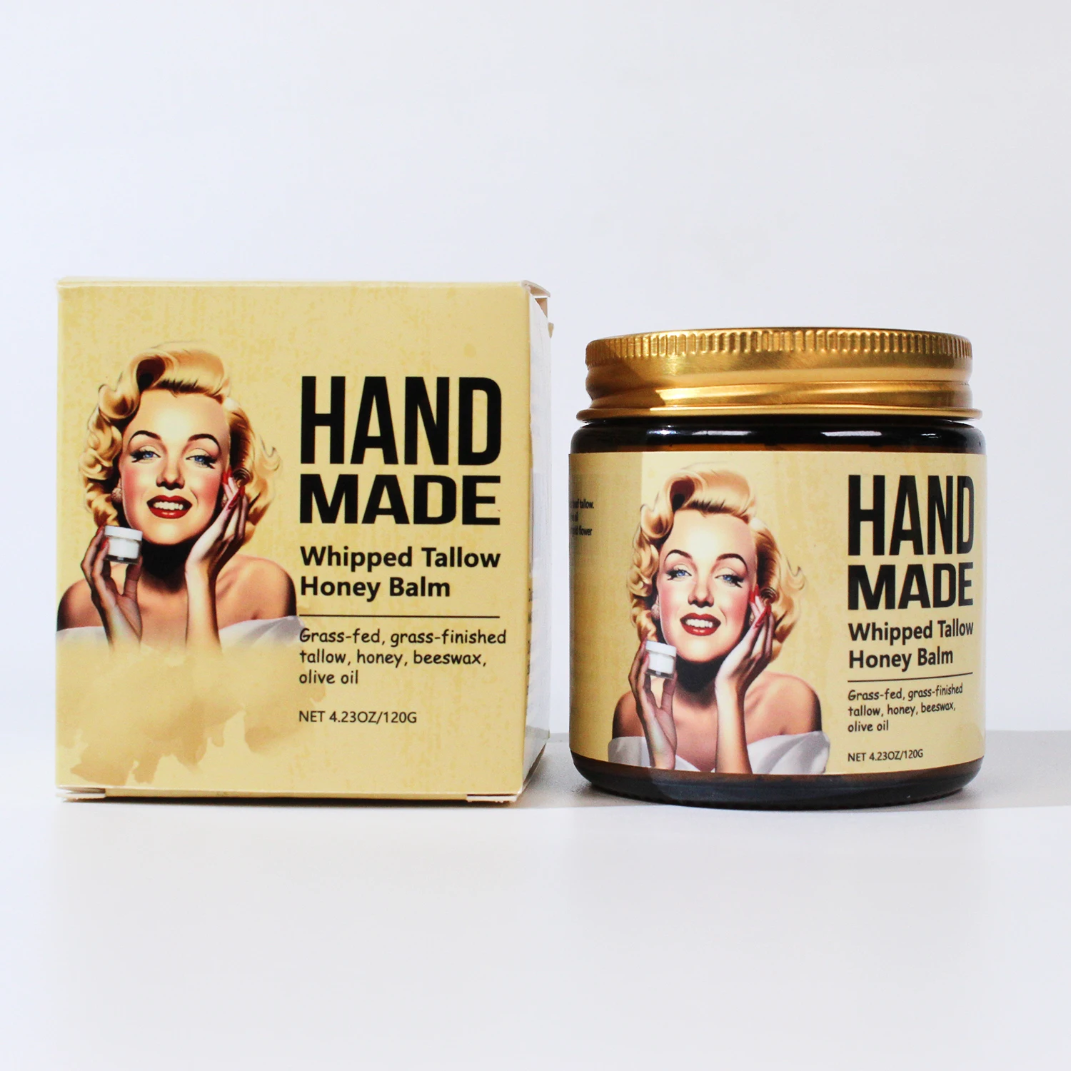 ENVISHA Handmade Skin Care Honey Whipped Tallow Face Cream Moisturizing…