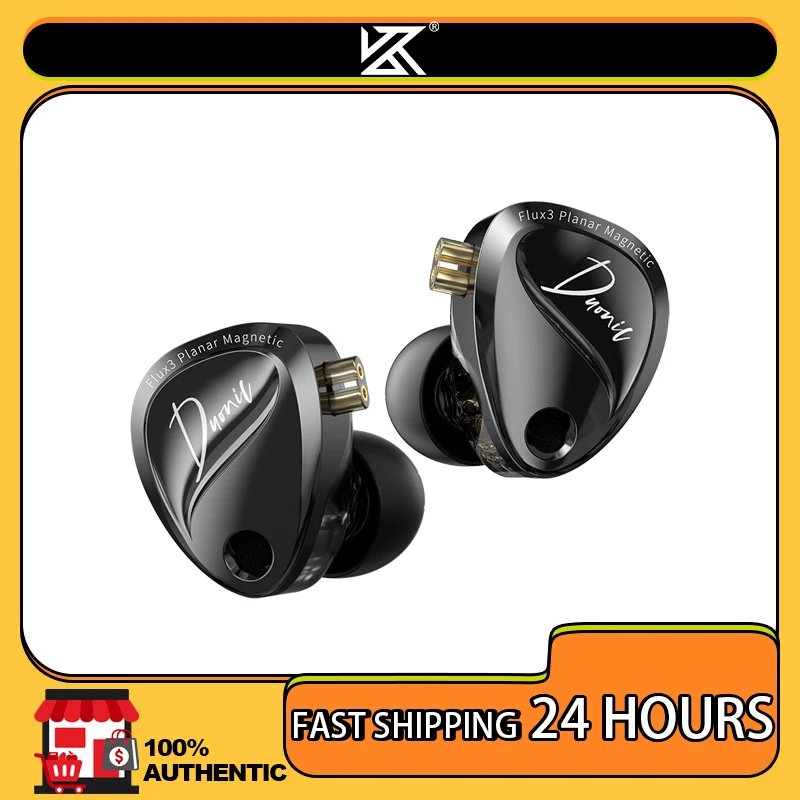 KZ Duonic Triple-Magnetic Planar Driver Upgraded HIFI Earphones, Wide…