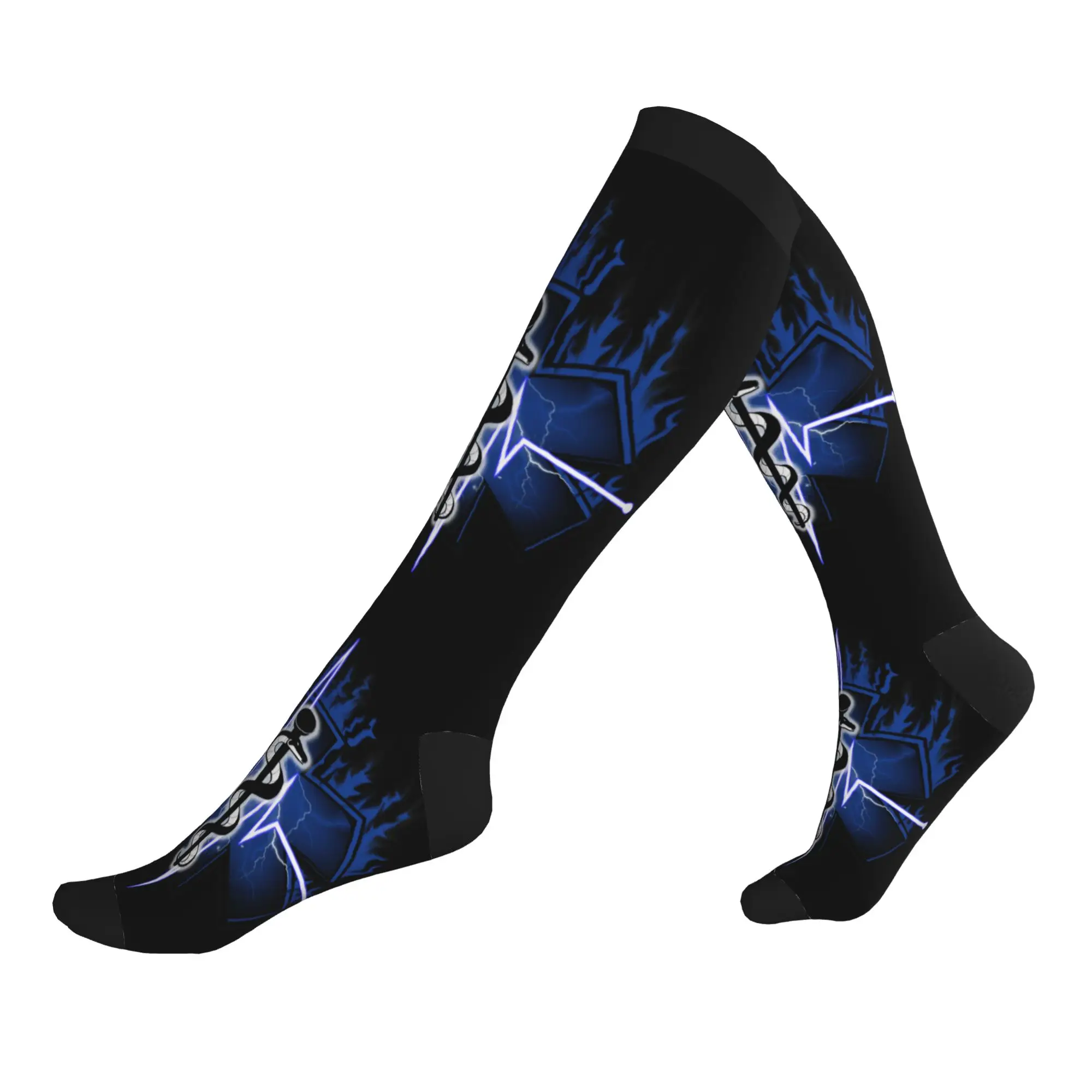 Fashion Emt Star of Life Logo Socks Women Men Warm 3D Print Paramedic Health…