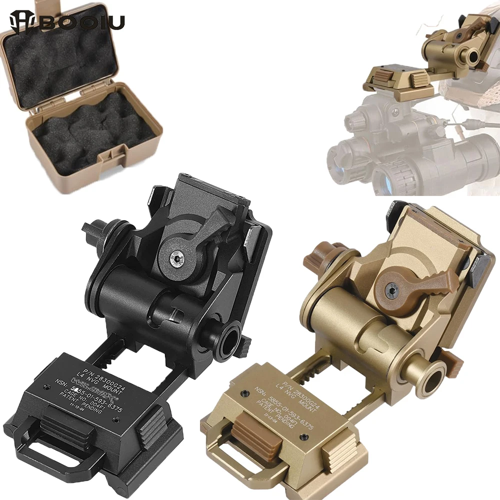 BOOIU L4G24 NVG Helmet Metal/Nylon Mount Holder Night Vision Goggles Mount…