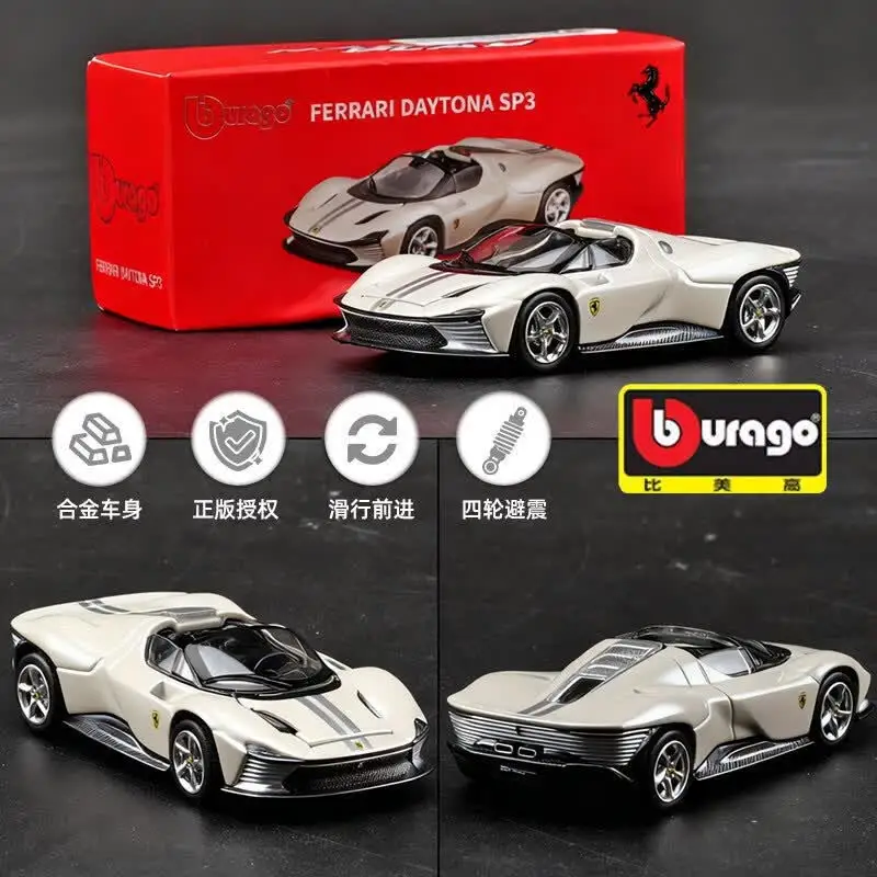 Bburago 1:64 Ferrari Diecast Car Model Porsche 911 Mercedes-Benz Collectible…