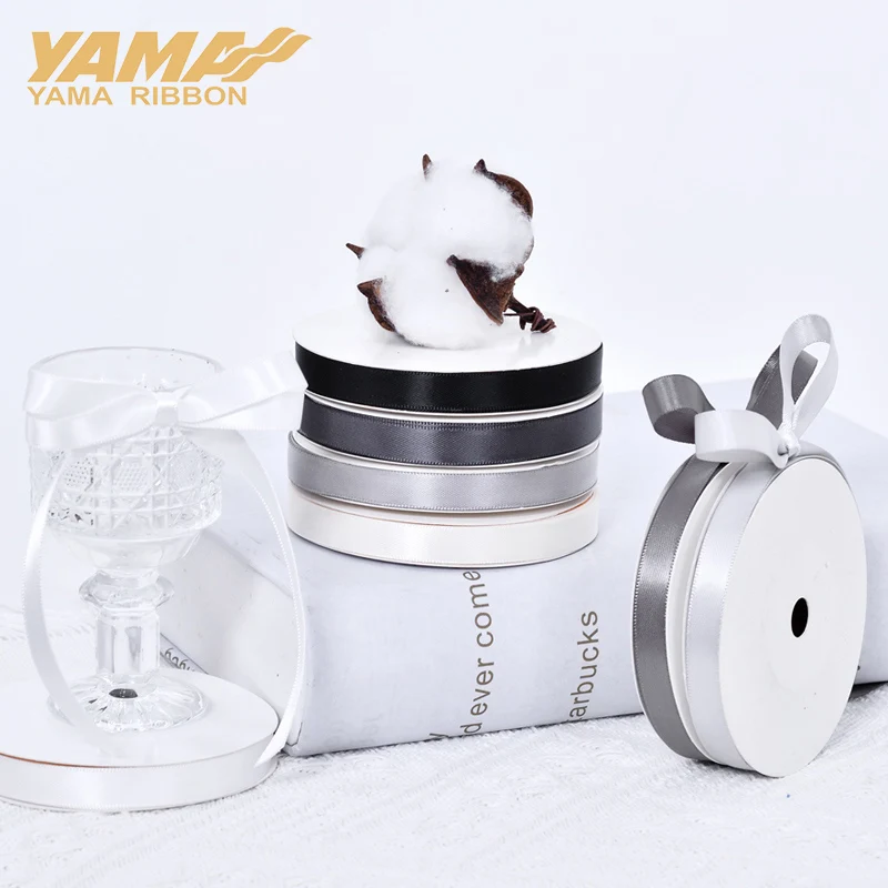 YAMA 100yards Double Face Satin Ribbon 6 9 13 16 19 22 Mm Black Red White…