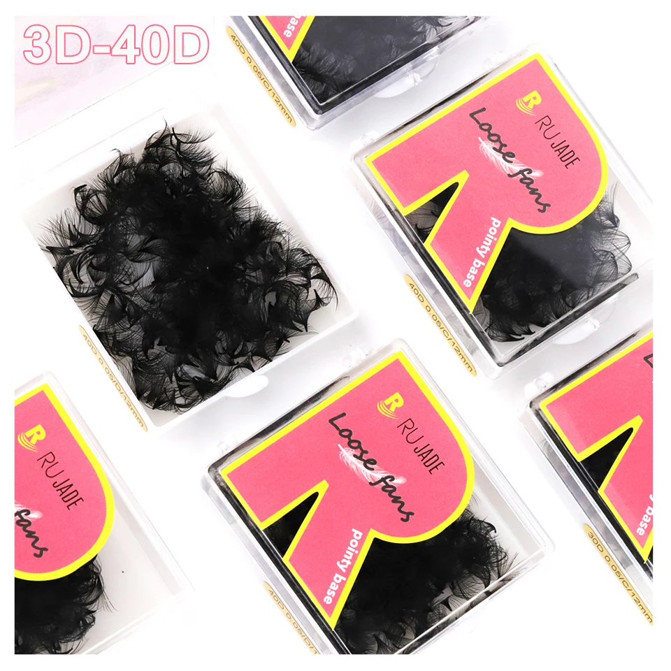 Rujade Premade 3D-40D Loose Fans Lash Mega Volume Fans Eyelash Extensions…