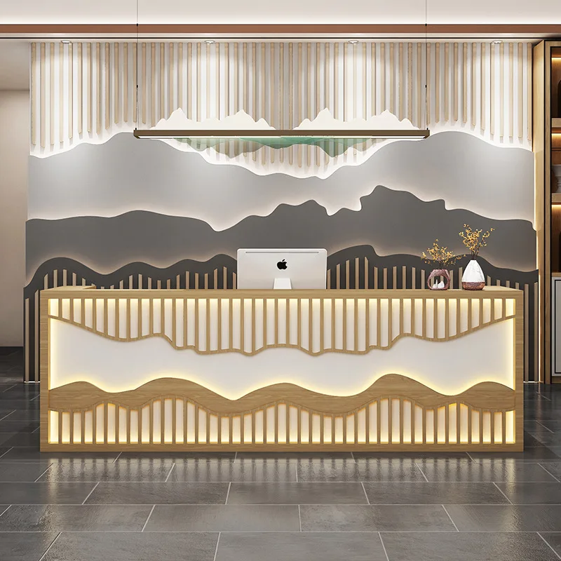 Reception Service Checkout Counters Beauty Health Care Store Retro Checkout…