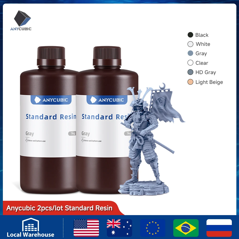 ANYCUBIC 405nm UV Resin Standard Resin for LCD 3D Printer for Photon Mono 7…