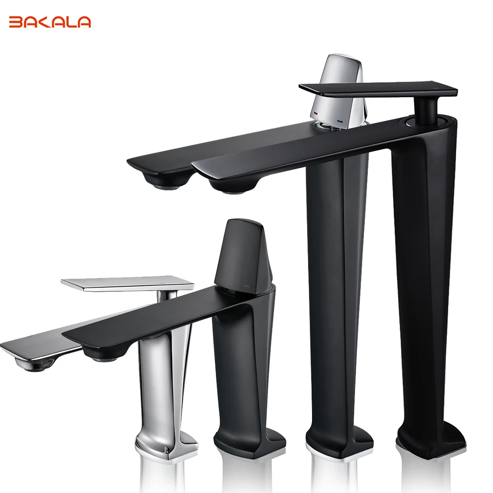 BAKALA White Chrome TALL Bathroom Basin Sink Faucet Cold and Hot Water Mixer…
